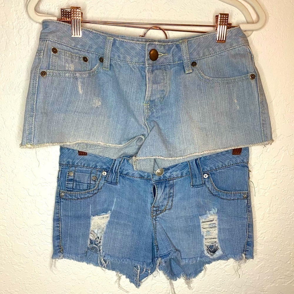 SHORTS, Jean, Cut Off 2 Pair